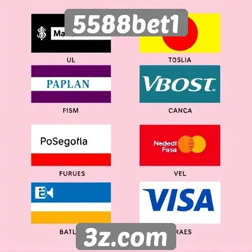 Métodos de pagamento aceitos no site 5588bet1