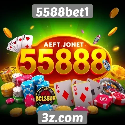 Variedade de jogos disponíveis em 5588bet1